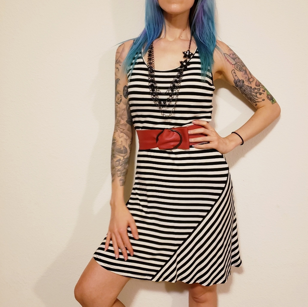 Sailor pinup Calvin Klein dress